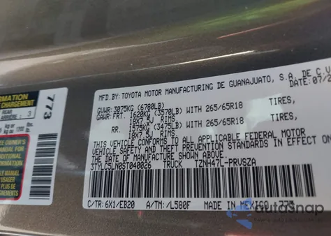 2025 Toyota Tacoma Hybrid Limited from USA, damaged, VIN 3TYLC5LN0ST040026